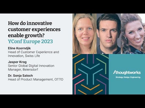 Panel discussion: How do innovative customer experiences enable growth ? – YConf Europe 2023