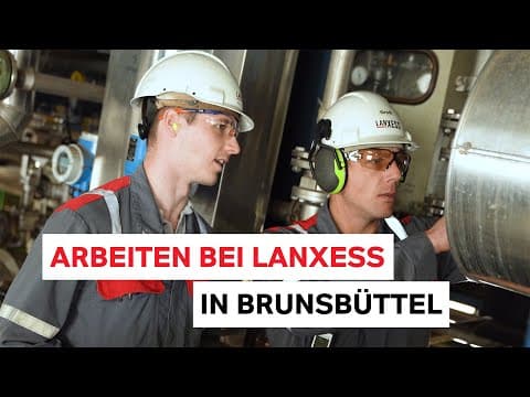 Arbeiten an unserem LANXESS-Standort in Brunsbüttel