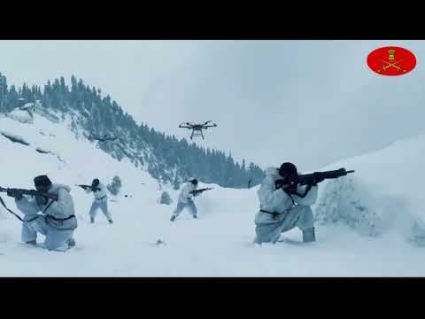 Soldiers Along Snow Clad LOC