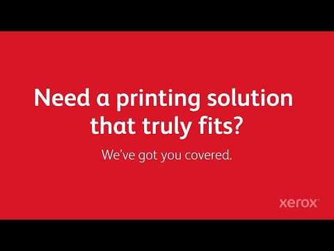 Xerox Desktop Color and Black-and-White A4 Printer Portfolio