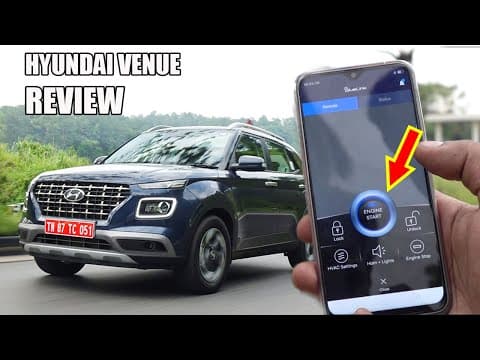 Hyundai Venue Review | Start the car using mobile App!