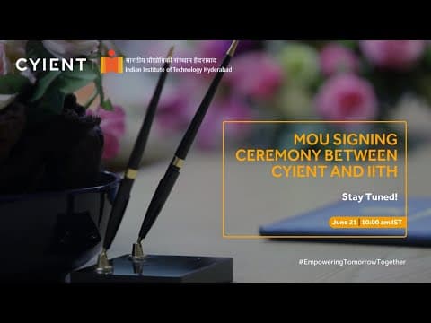 Cyient Endows Chair in Future Communications at IITH