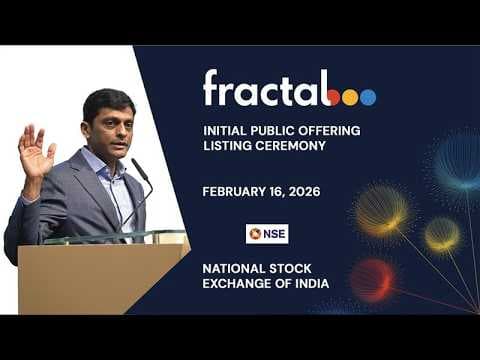 Fractal IPO Listing - Pranay Agrawal Speech