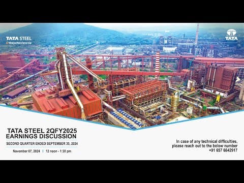 Tata Steel | 2QFY25 Financial Result Earnings Call