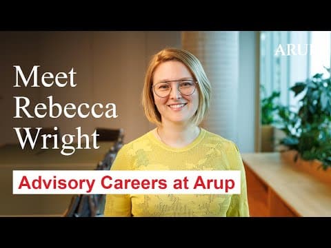 Advisory careers at Arup in the Asia Pacific: meet Rebecca Wright