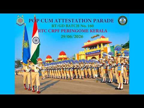 PASSING OUT CUM ATTESTATION PARADE OF CT/GD BATCH NO-160 AT RTC CRPF PERINGOME