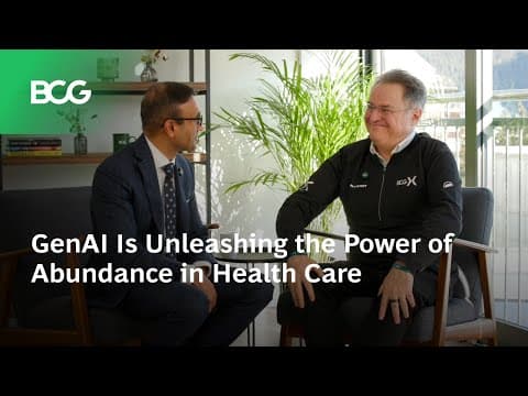 GenAI Is Unleashing the Power of Abundance in Health Care