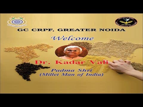 Speech on Importance of Millets