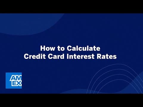 How to Calculate Credit Card Interest Rates | American Express