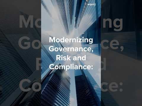 Organizations must rethink their approach to Governance, Risk, and Compliance (GRC) #wiproshorts