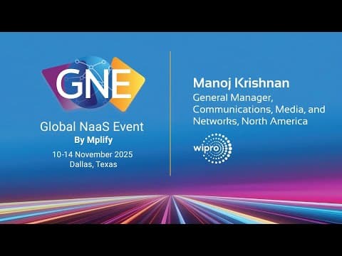 GNE 2025 | Manoj Krishnan