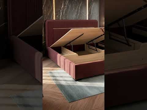 Milan Upholstered Bed | Effortless Hydraulic Storage