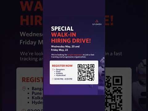Special Walk-in opportunity for Engineers.