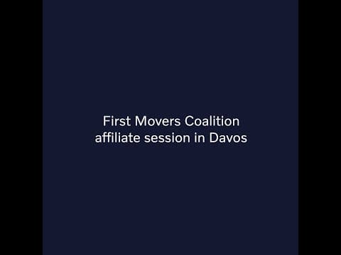 Volvo Group in Davos | First Movers Coalition Leaders Panel