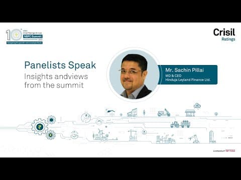 Panelists Speak ft. Sachin Pillai | Crisil Ratings Annual NBFC Summit 2025