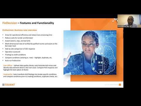 Tavant FinDecision - A Multi-AUS and Underwriting Automation Platform