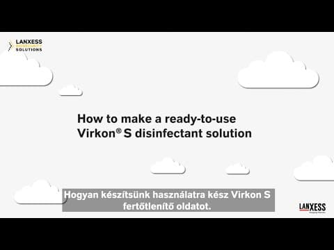 Hogyan készítsünk használatra kész Virkon S fertőtlenítő oldatot.