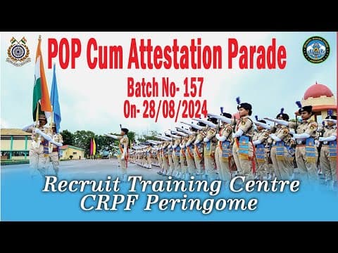 PASSING OUT PARADE OF  RECRUITS II BATCH NO.-157, RTC-III PERINGOME II DATE: 28-08-2024