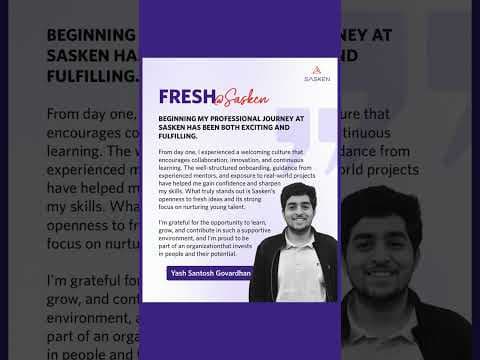 Fresh At Sasken! New faces, new energy, new possibilities!