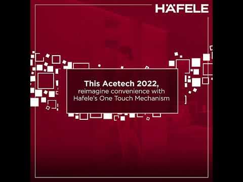 Hafele’s One Touch Mechanism