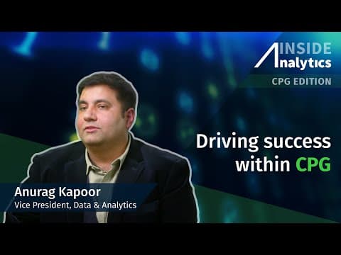 Inside Analytics Q&A With The Smart Cube's Vice President, Data & Analytics, Anurag Kapoor