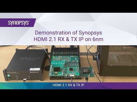 Demonstration of Synopsys HDMI 2.1 RX & TX IP on 6nm | Synopsys