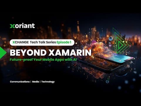 XCHANGE Tech Talk | Episode 1 | Future Proof Mobile App Development with AI