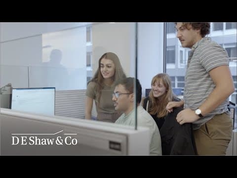 Our Internship Experience (The D. E. Shaw Group)