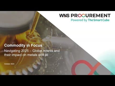 CIF Webinar - Metals & Oil | Your Guide to Navigating 2025