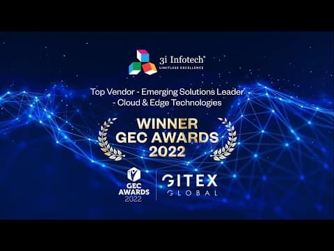 3i Infotech Recognized as “Emerging Solutions Leader in Cloud & Edge Technologies” @ GEC Awards 2022