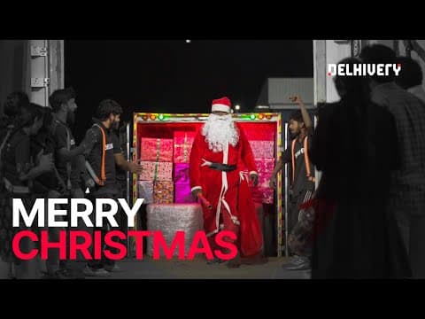 When Santa makes a pit stop at Delhivery🌲🎅