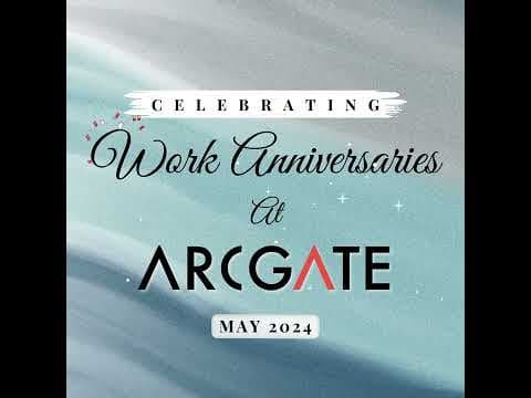 Wishing you a joyful work anniversary | #happyworkanniversary #arcgatians