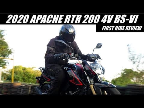 2020 TVS Apache RTR 200 4V BS-VI - First ride review