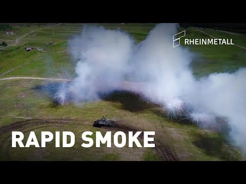Rheinmetall's unique Rosy rapid smoke system protects vehicle, naval and airborne platforms